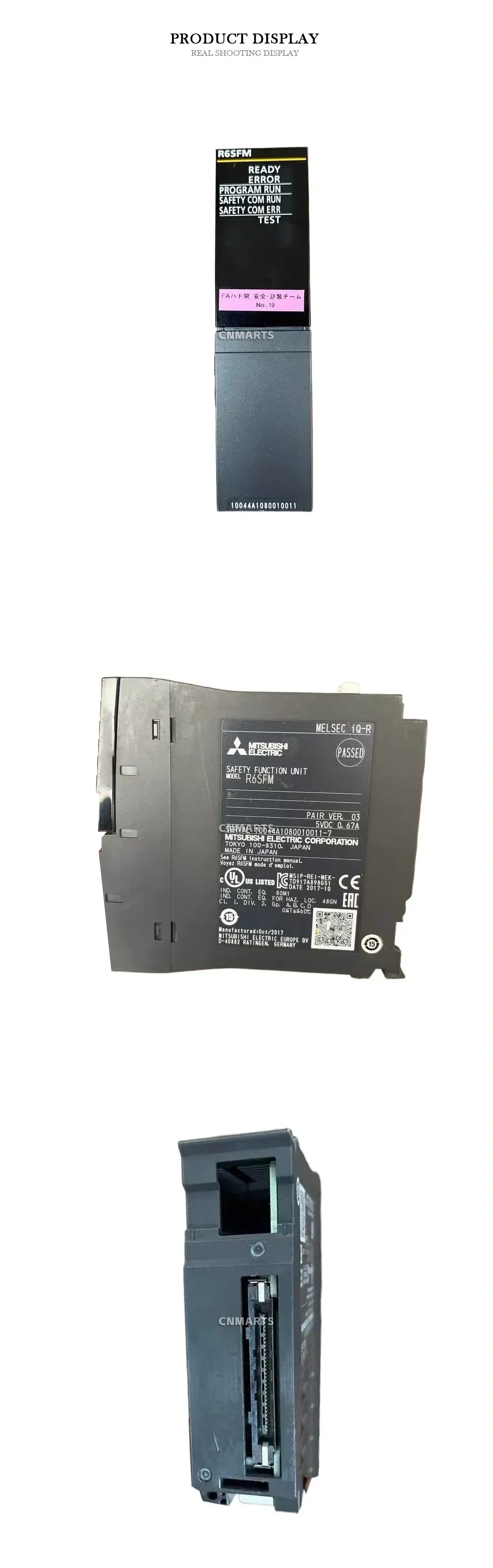 Mitsubishi Electric R6SFM Safety Function Unit Description