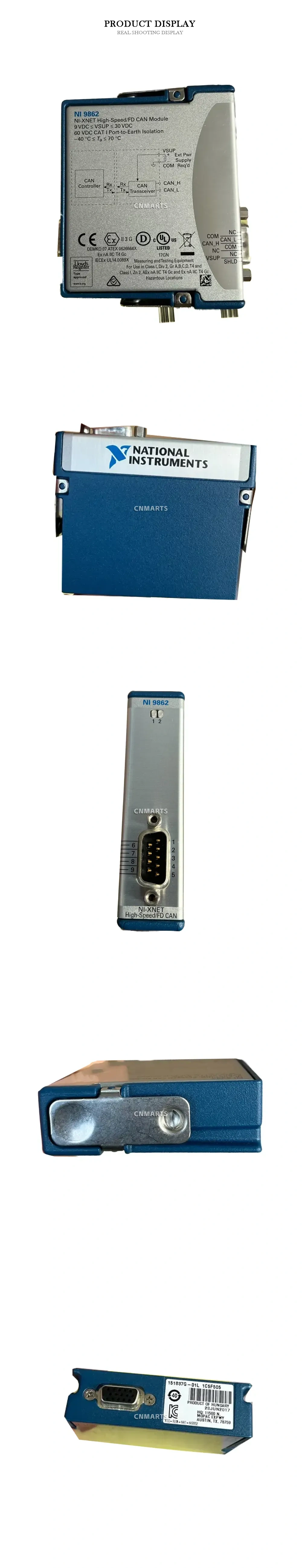 National Instruments NI 9862 NI-XNET High-Speed/FD CAN Module Description