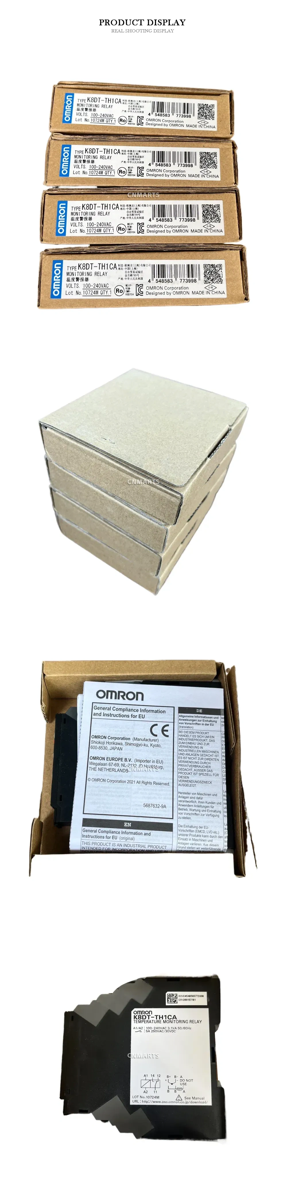OMRON K8DT-TH1CA Temperature Monitoring Relay Description