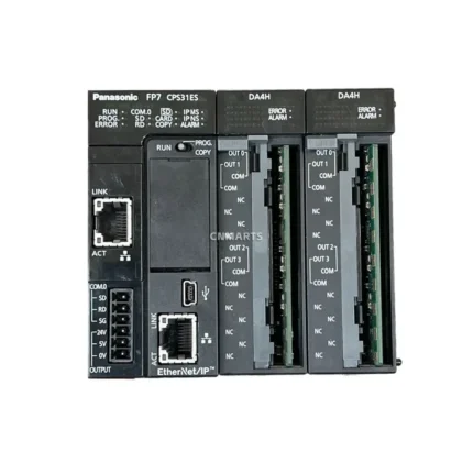 Panasonic AFP7CPS31ES / AFP7DA4H / AFP7CCET1 PLC Control Unit and Analog Output Modules