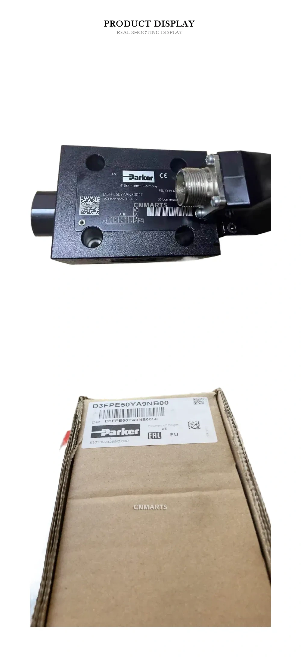 Parker D3FPE50YA9NB00 Proportional Directional Control Valve Description