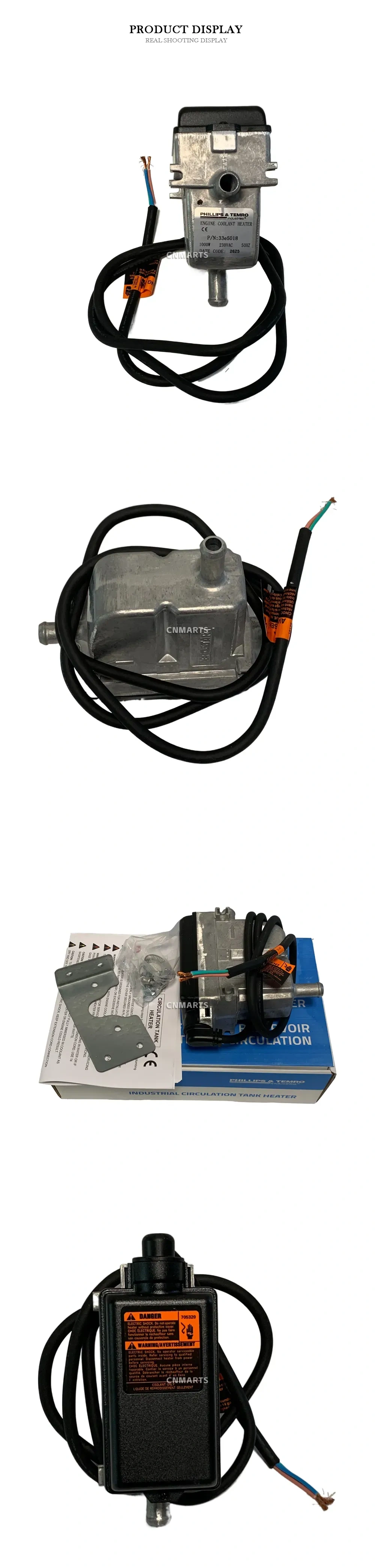 Phillips & Temro 33e5018 Engine Coolant Heater Description