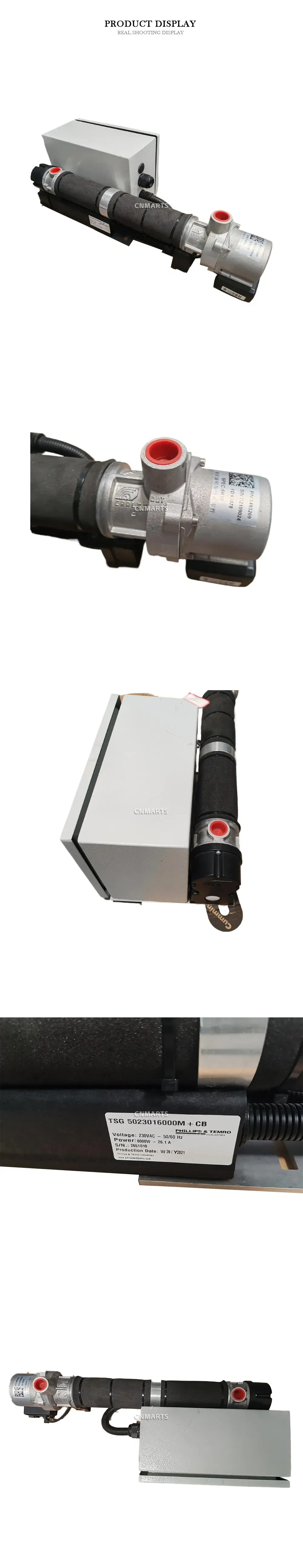 Phillips & Temro TSG 5023016000M + CB Inline Electric Water Heater Assembly with Circulation Pump Description