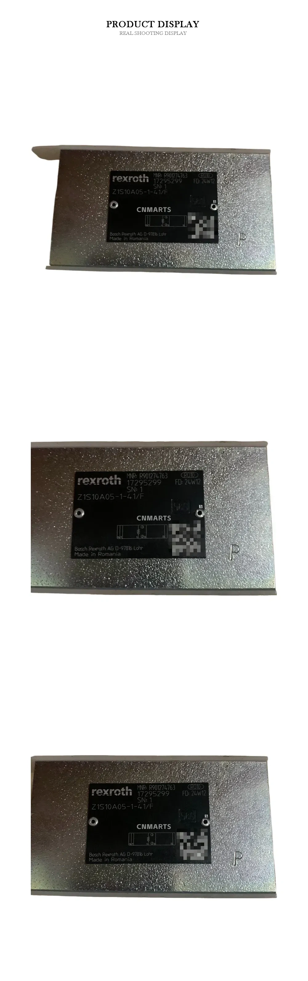 Rexroth Z1S10A05-1-41/F Pilot-operated Check Valve Description