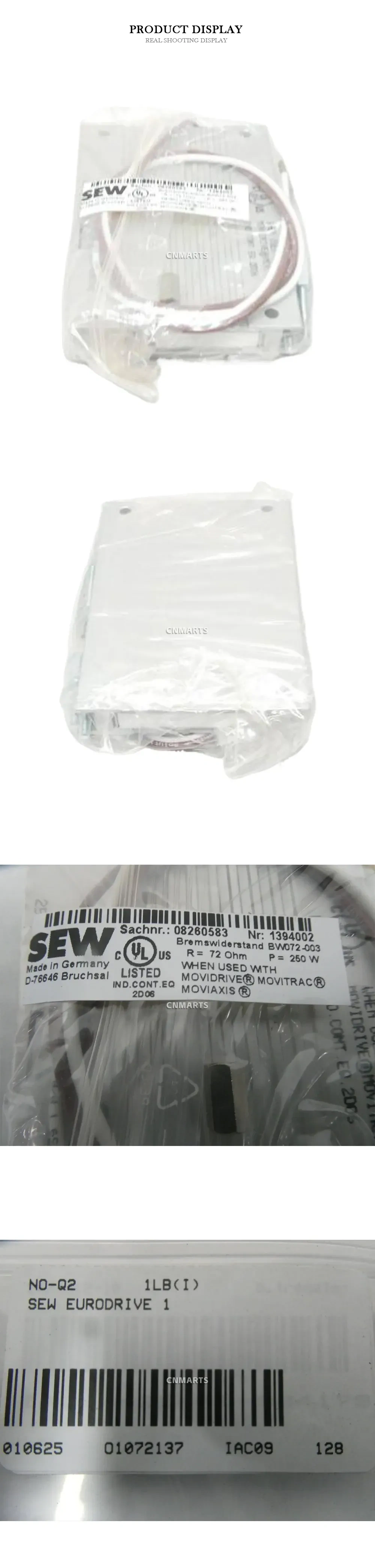 SEW BW072-003 Braking Resistor Description