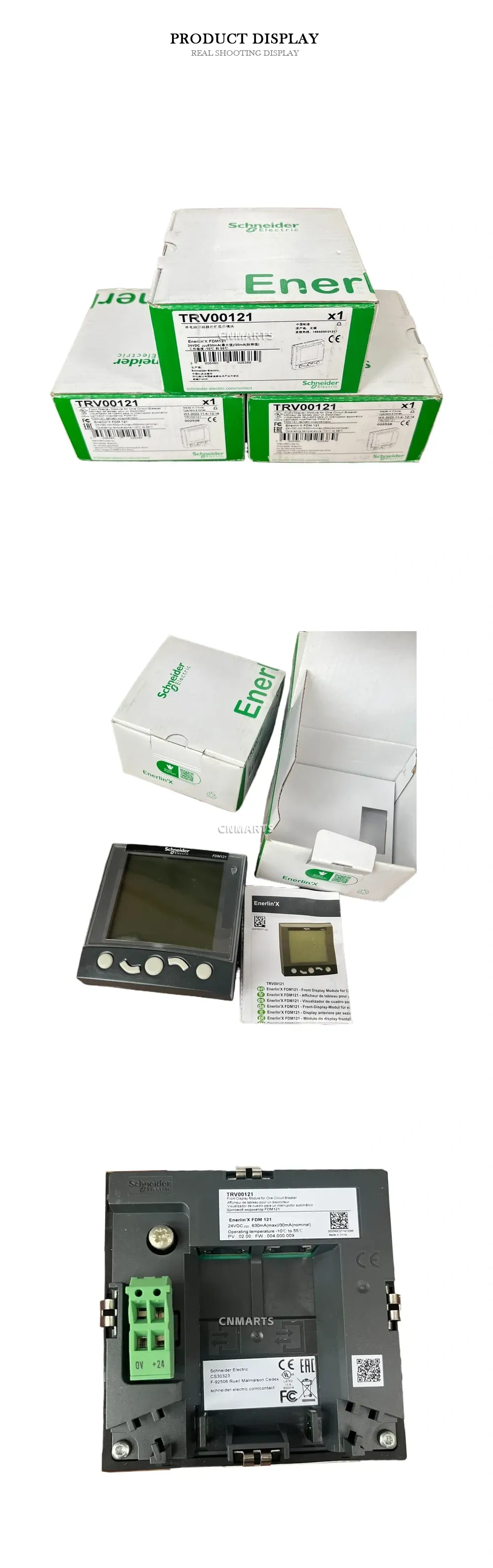 Schneider Electric TRV00121 Front Display Module for Circuit Breaker Description