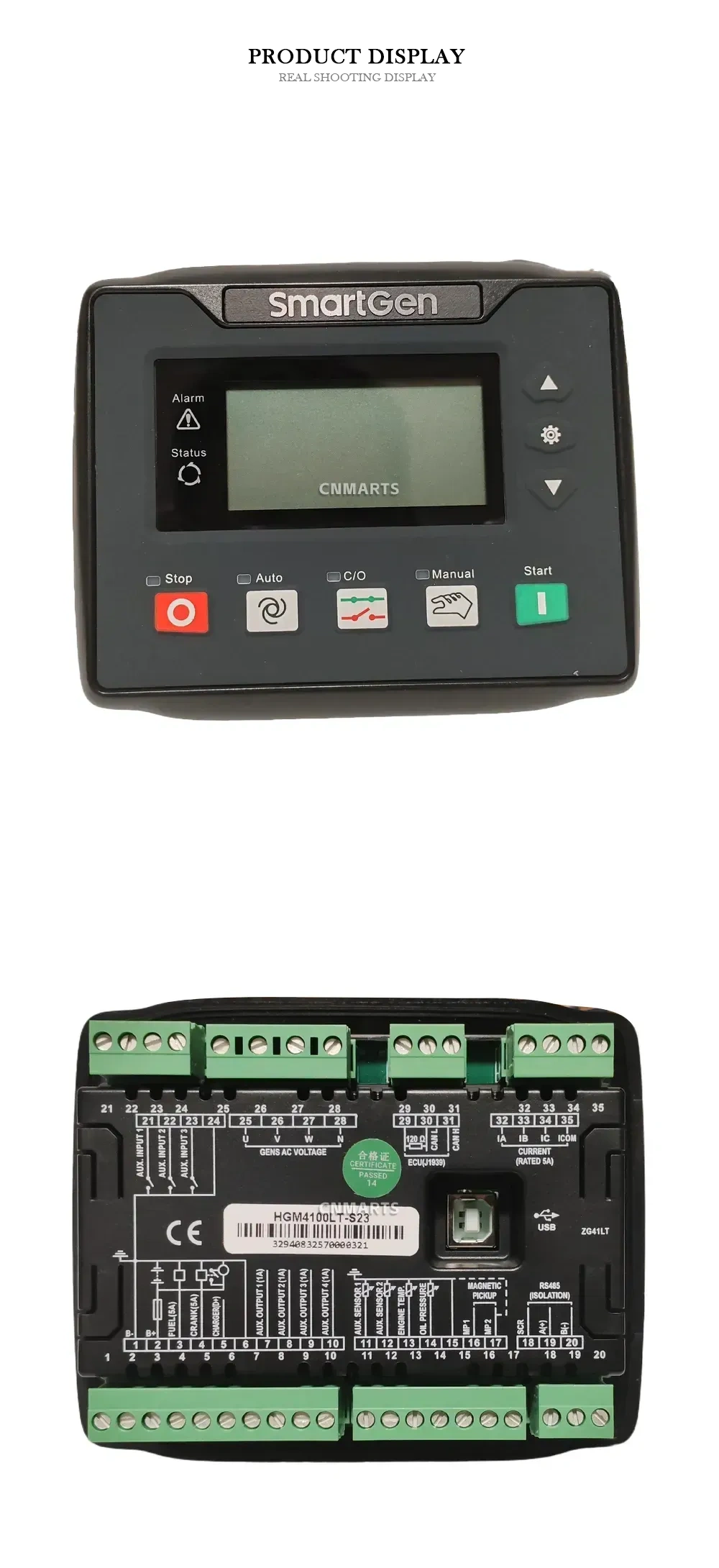 SmartGen HGM4100LT-S23 Generator Control Module Description