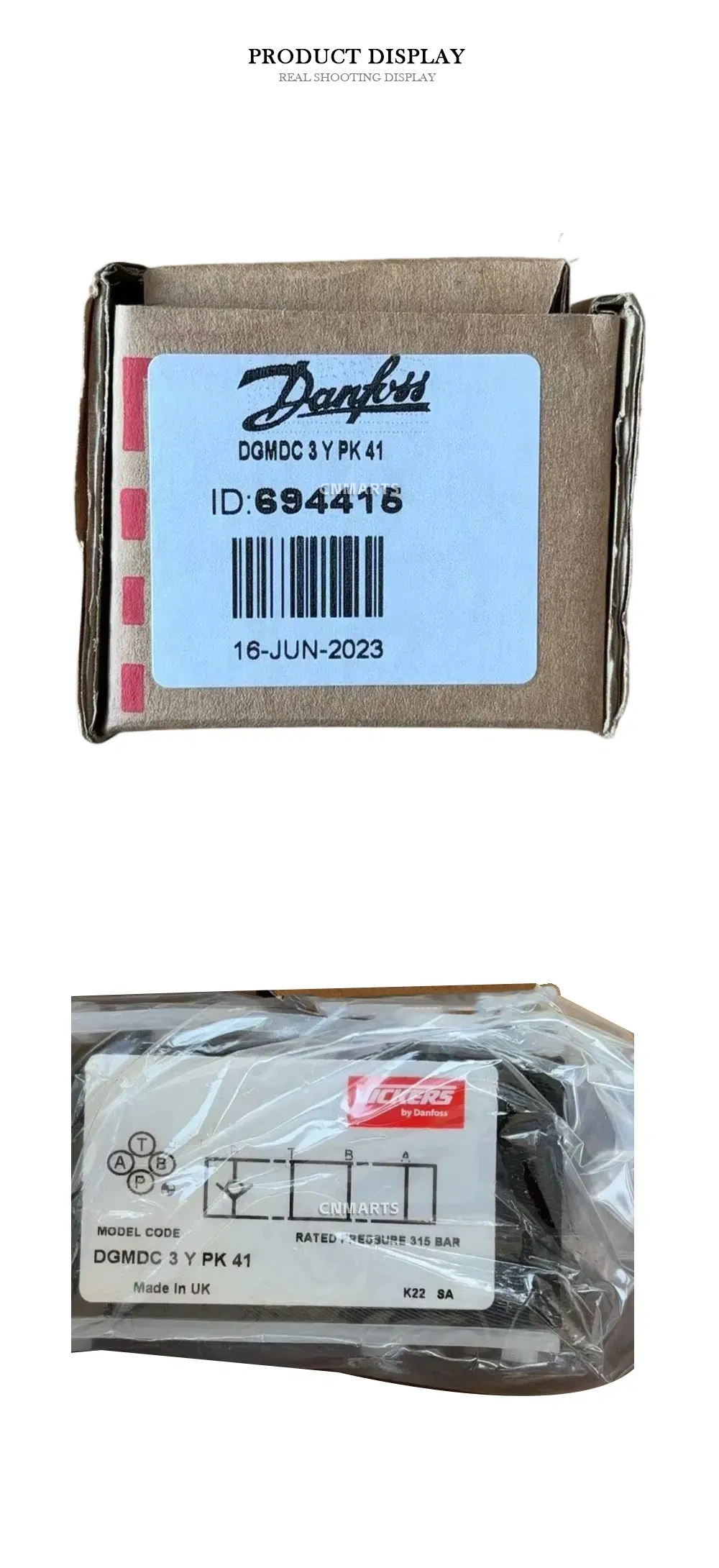 Vickers DGMDC 3 Y PK 41 Hydraulic Pilot Operated Check Valve Description