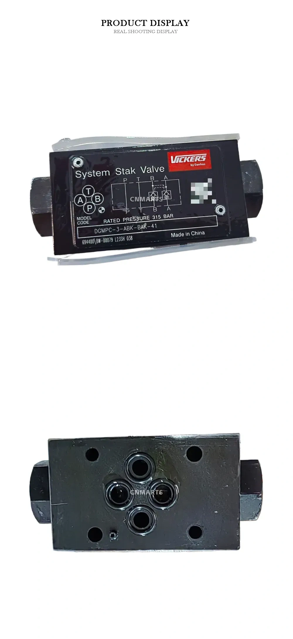 Vickers DGMPC-3-ABK-BAK-41 Hydraulic System Stak Valve Description