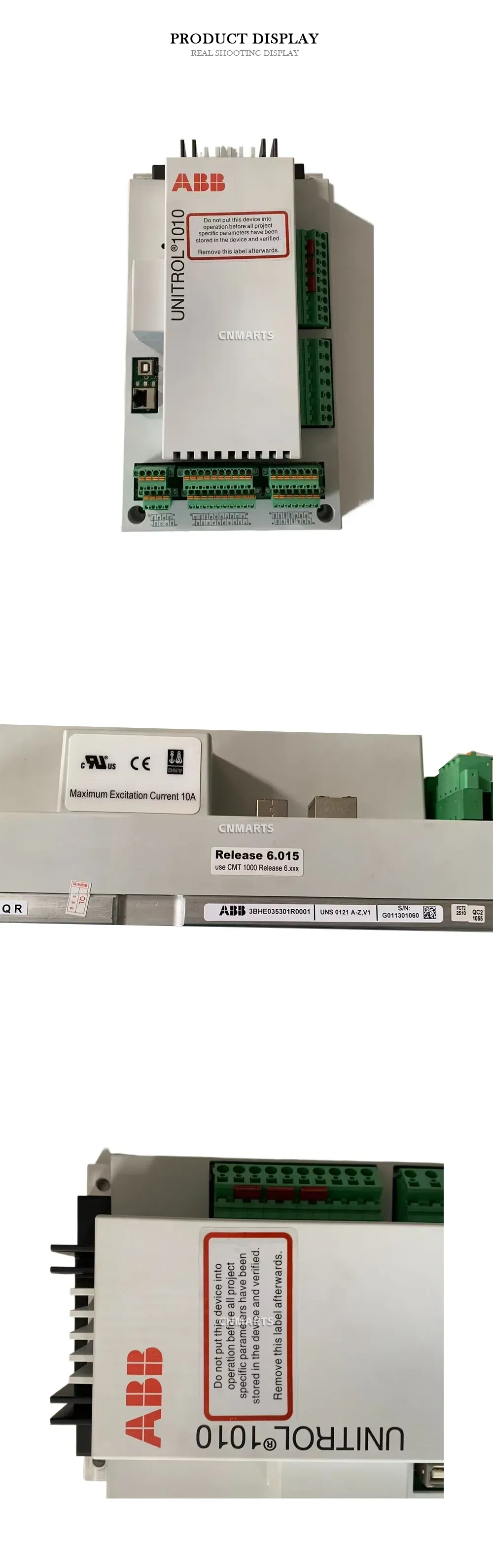 ABB UNITROL 1010 Excitation Control Unit Description