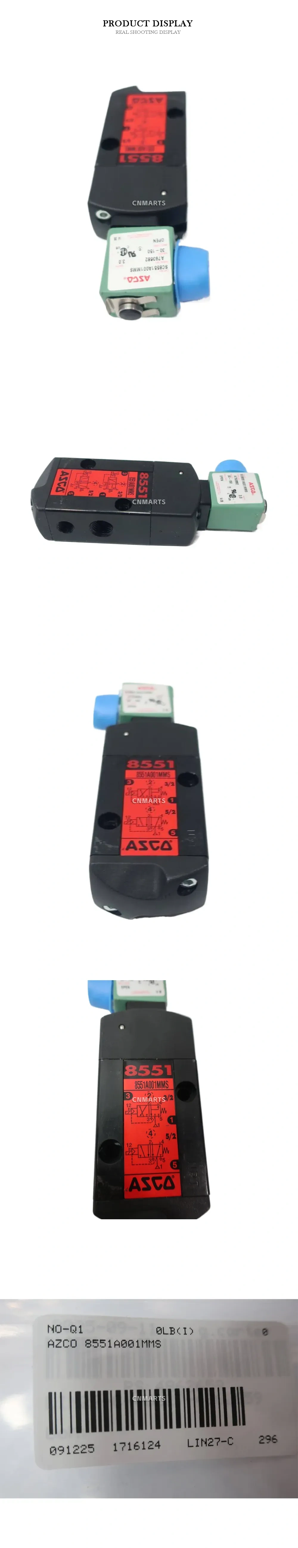 ASCO 8551A001MMS Solenoid Valve Description