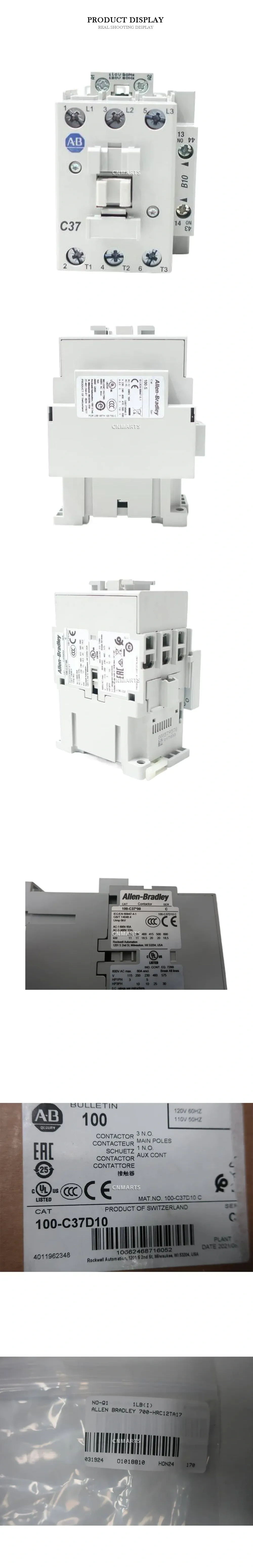 Allen-Bradley 100-C37D10 IEC Contactor Description