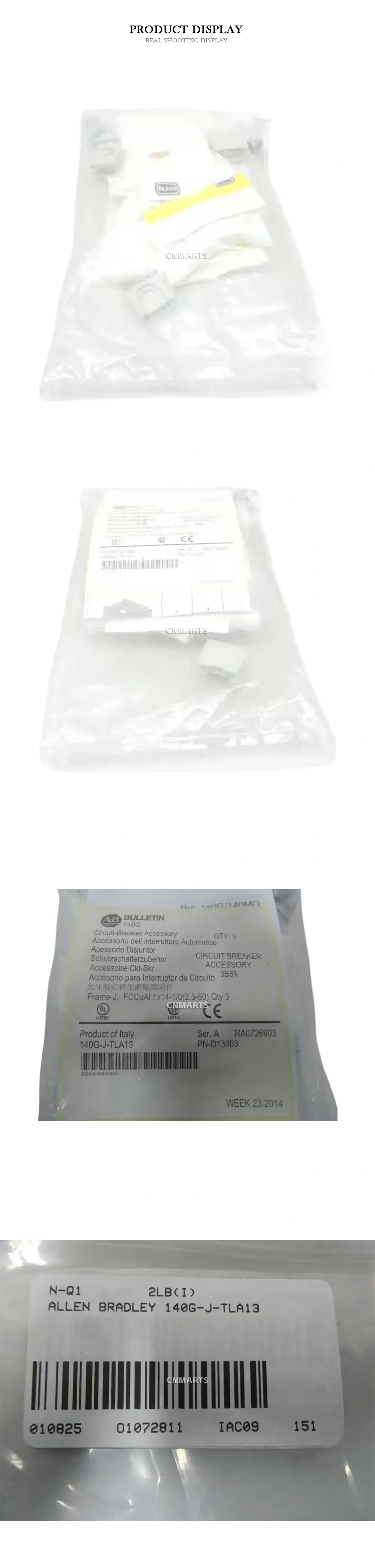 Allen-Bradley 140G-J-TLA13 Circuit Breaker Accessory (Line Terminal Lug Adapter) Description
