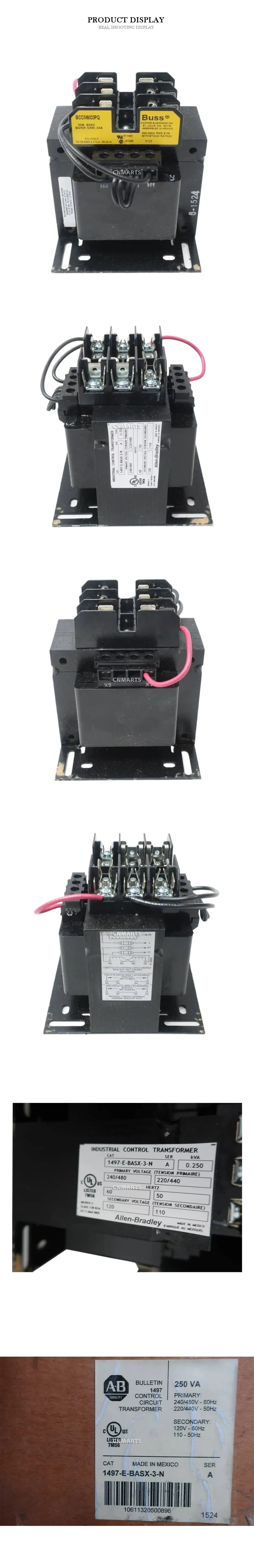 Allen-Bradley 1497-E-BASX-3-N Industrial Control Transformer Description