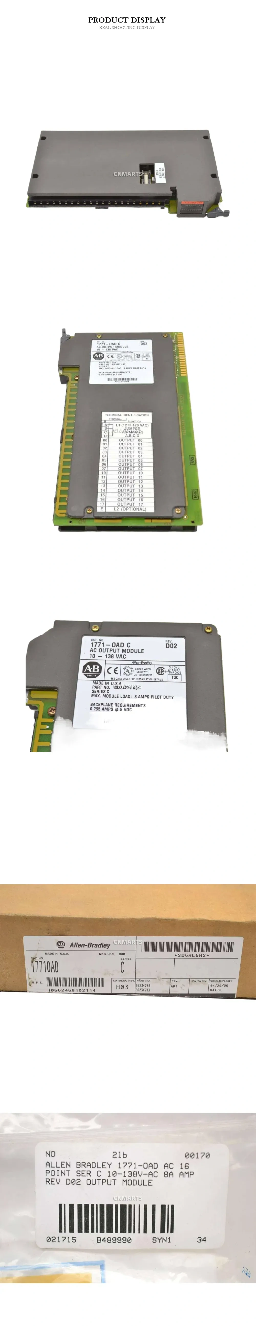Allen-Bradley 1771-OAD C AC Output Module Description