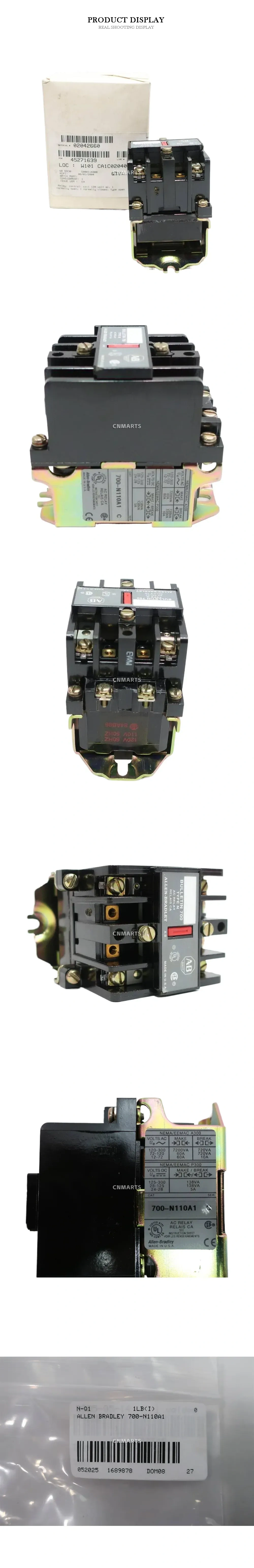 Allen-Bradley 700-N110A1 AC Relay Description