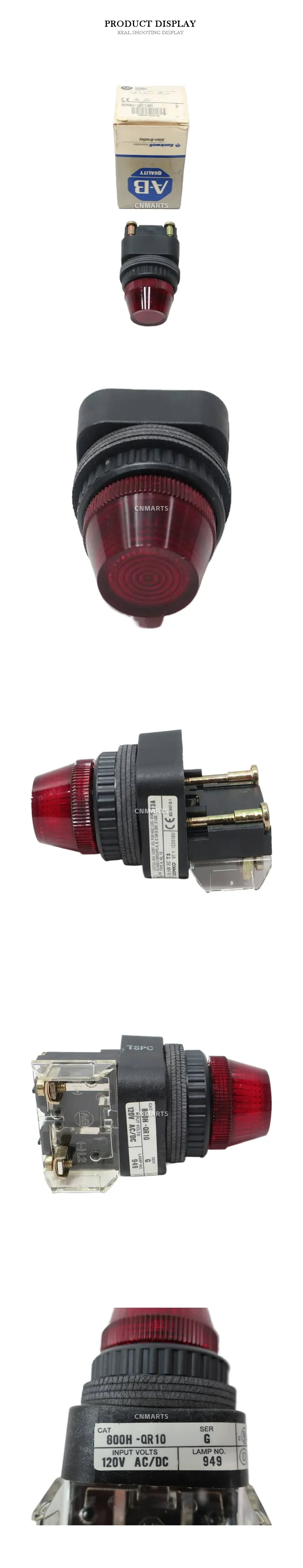 Allen-Bradley 800H-QR10 Pilot Light Description