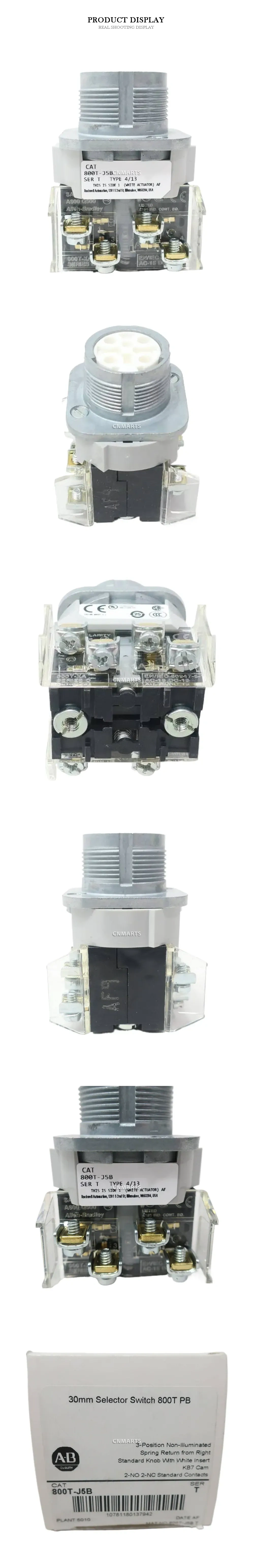 Allen-Bradley 800T-J5B 30mm Selector Switch Description
