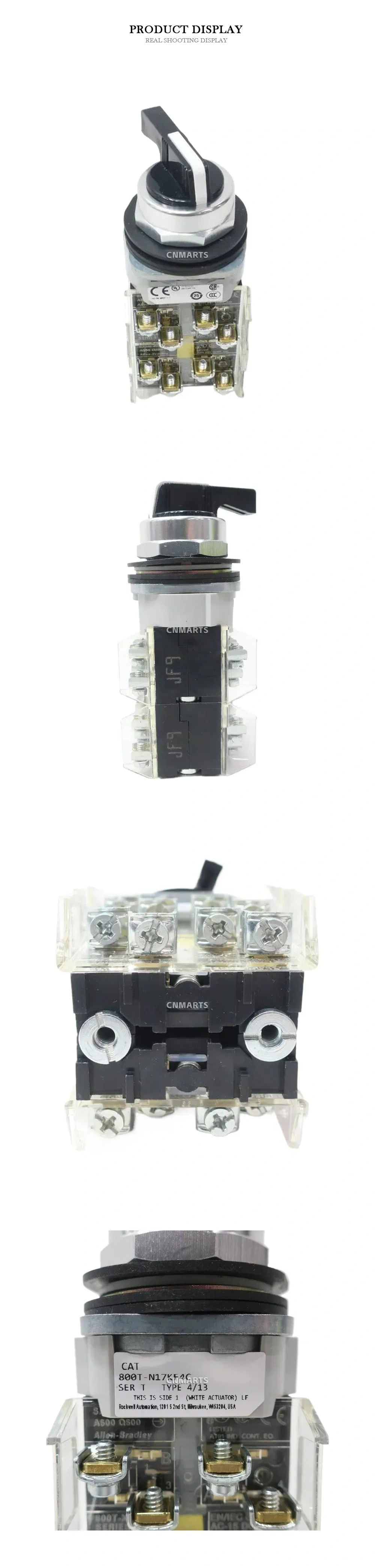 Allen-Bradley 800T-N17KF4C Selector Switch Description