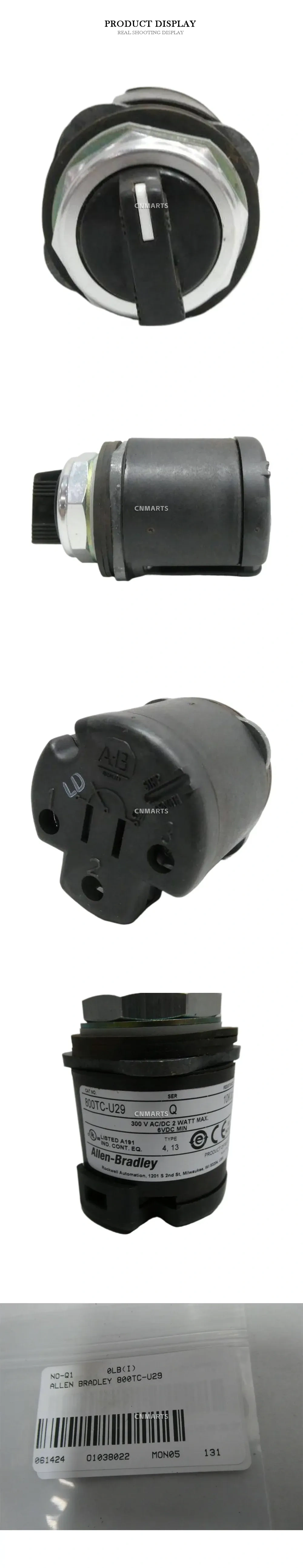 Allen-Bradley 800TC-U29 Potentiometer Description