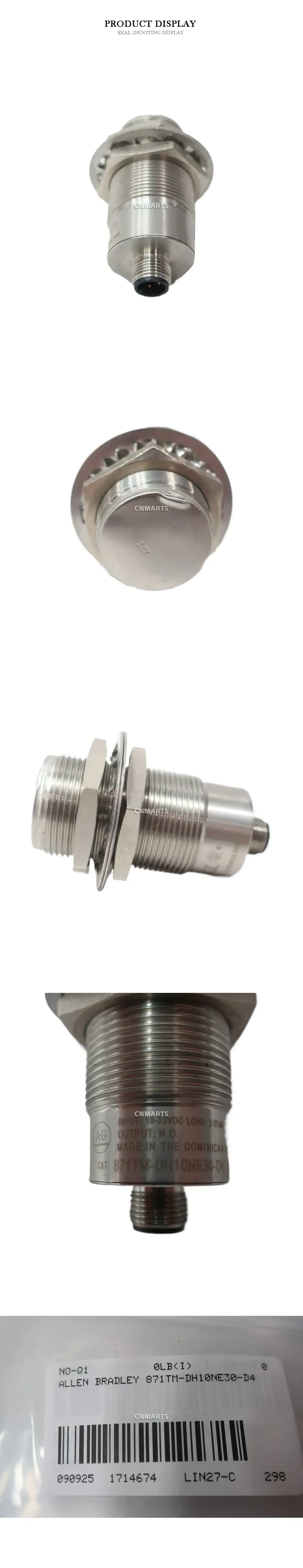 Allen-Bradley 871TM-DH10NE30-D4 Inductive Proximity Sensor Description
