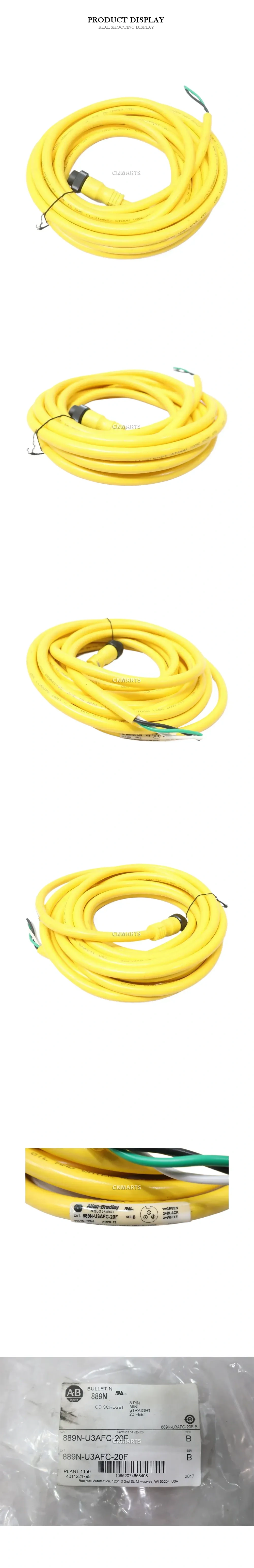 Allen-Bradley 889N-U3AFC-20F QD Cordset Description