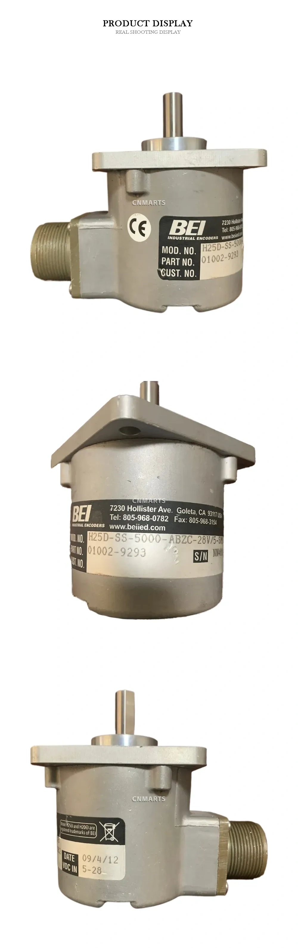 BEI H25D-SS-5000-ABZC-28V/5-SM18 Industrial Encoder Description