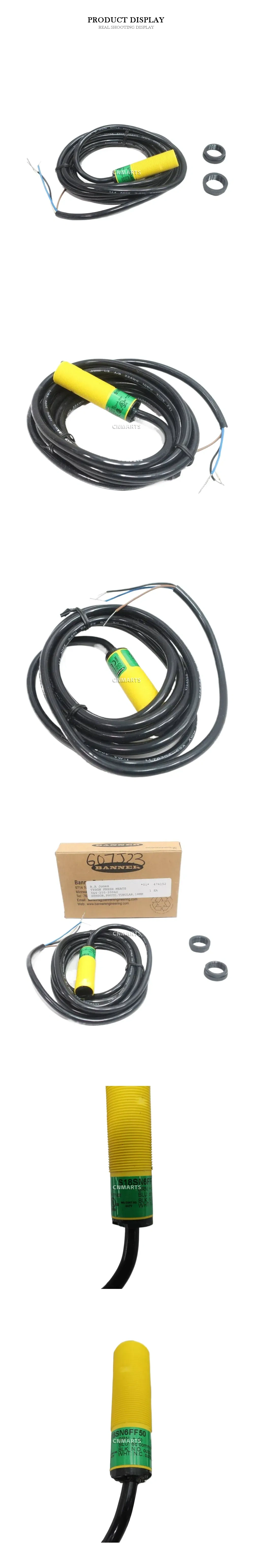 Banner S18SN6FF50 Tubular Photoelectric Sensor Description