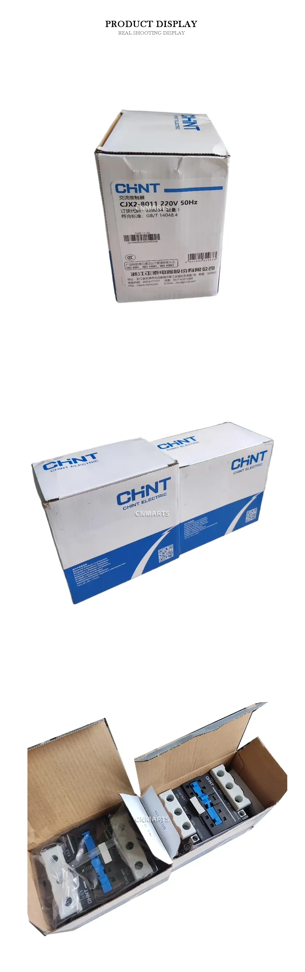 CHINT CJX2-8011 / CJX2-5011 AC Contactor Description