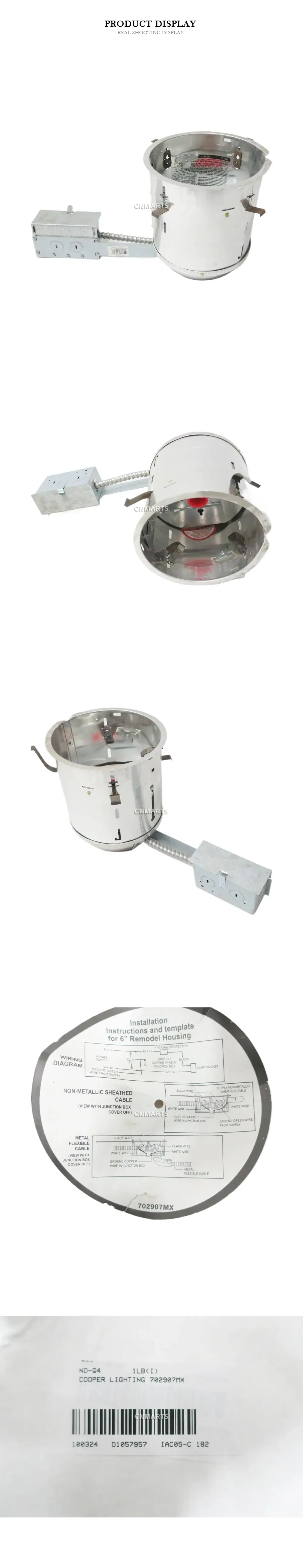 Cooper Lighting 702907MX 6 inch Remodel Housing Description