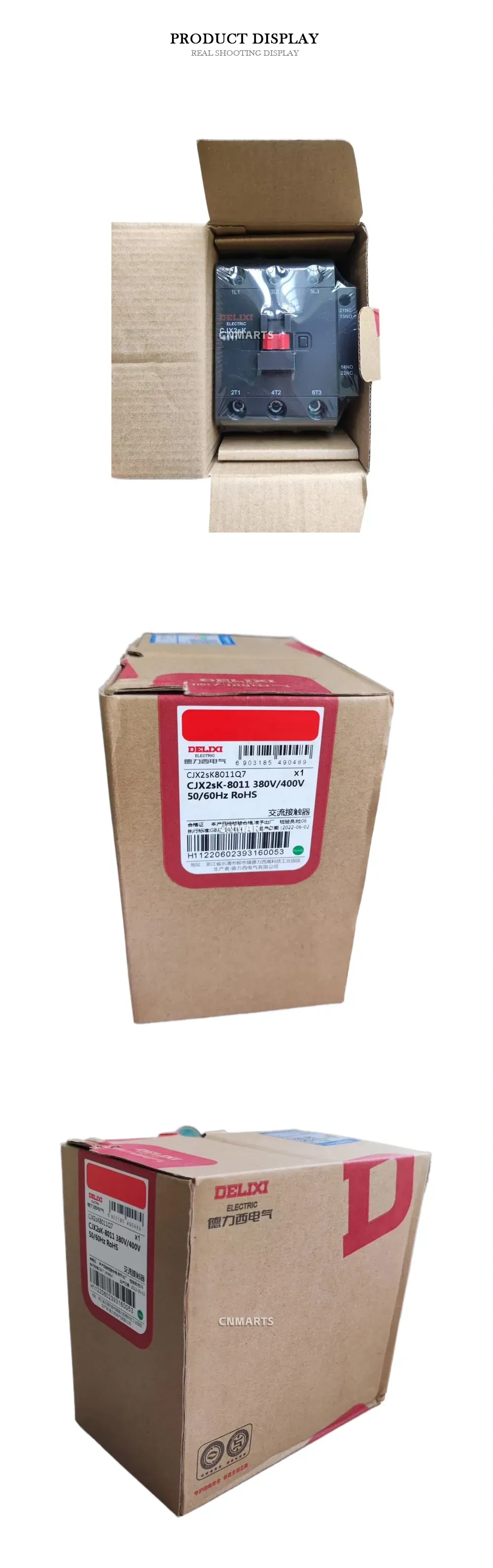 DELIXI CJX2sK-8011 AC Contactor Description