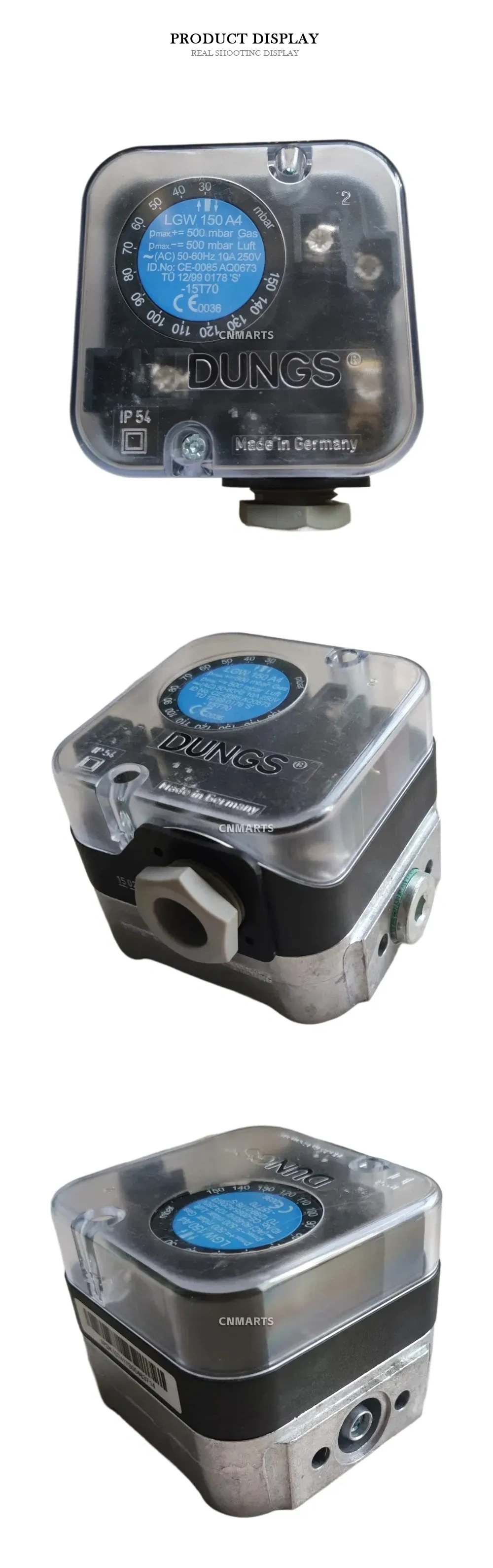 DUNGS LGW 150 A4 Differential Pressure Switch Description