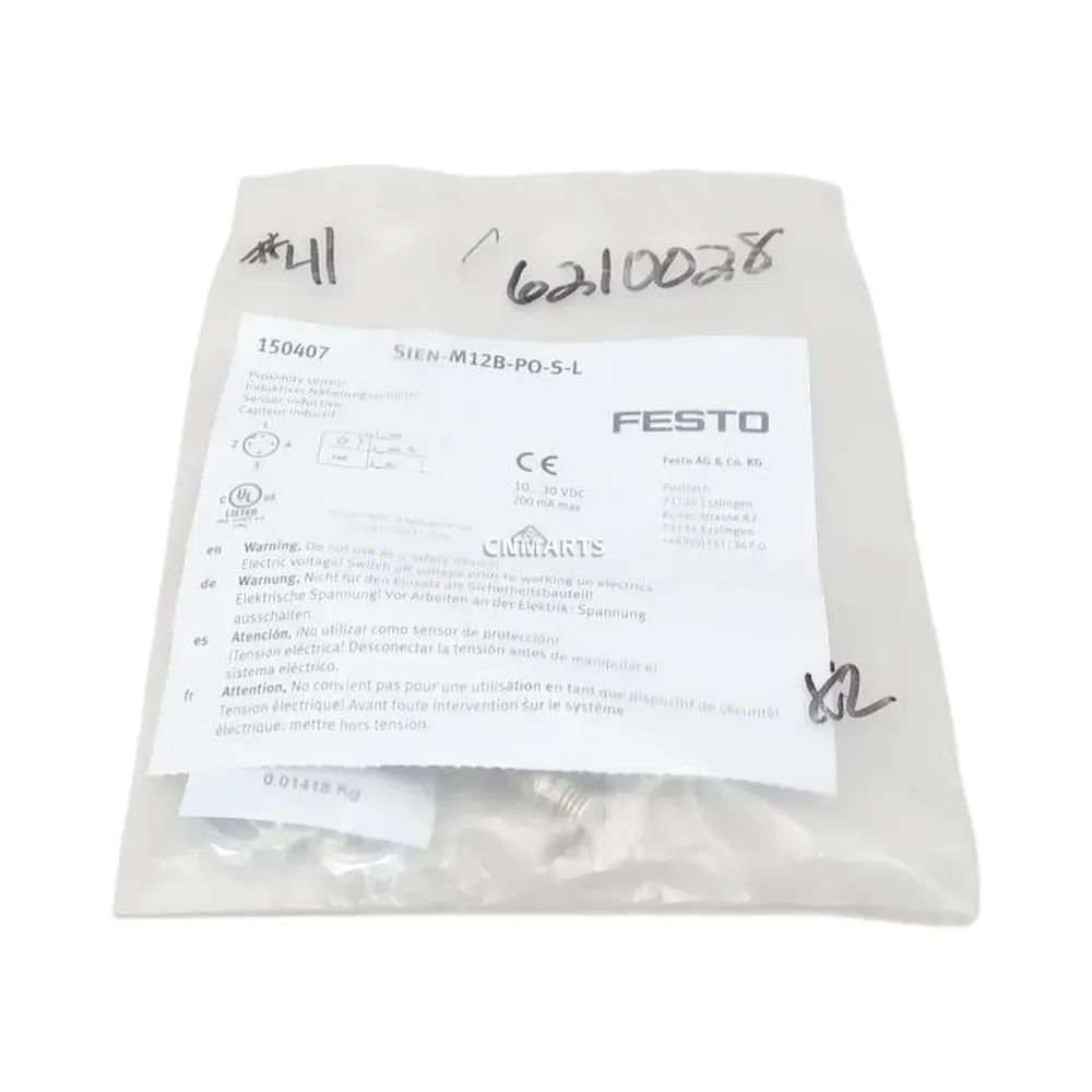 Festo SIEN-M12B-PO-S-L Inductive Proximity Sensor-img1 Festo SIEN-M12B-PO-S-L Inductive Proximity Sensor
