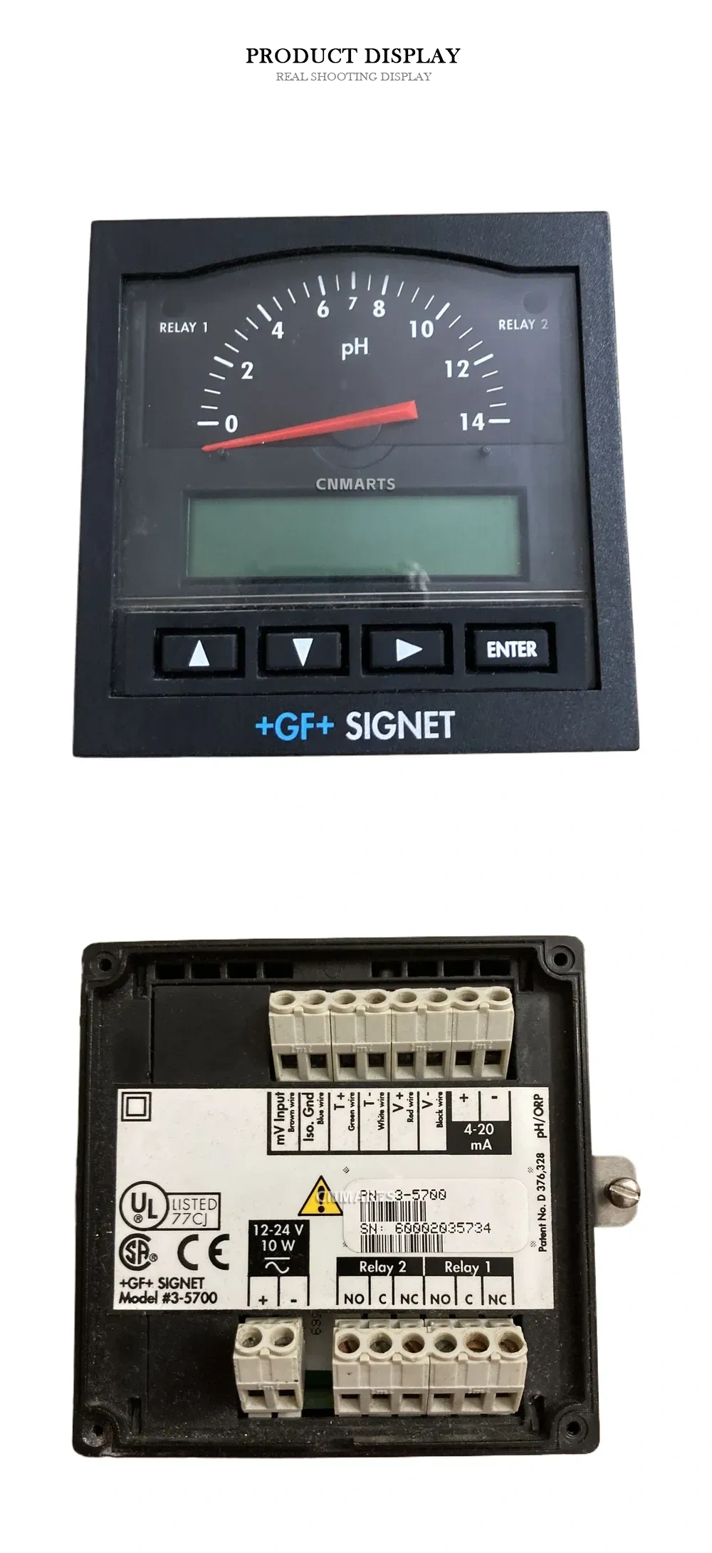 GF Signet 3-5700 pH/ORP Transmitter (Panel Mount pH Meter/Controller) Description
