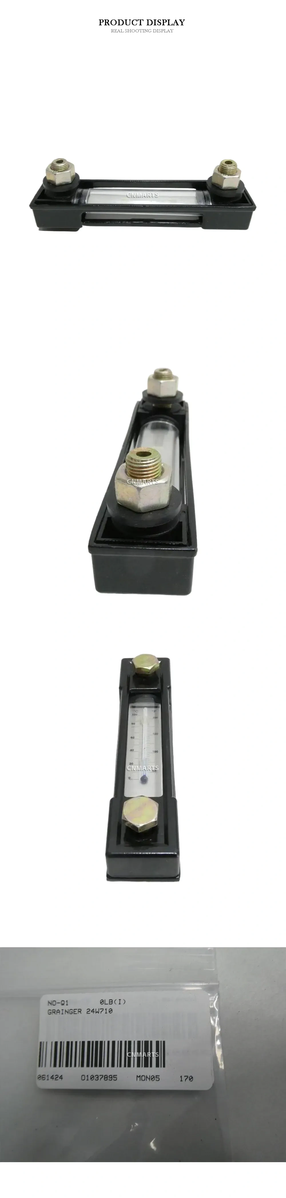Grainger 24W710 Liquid Level Gauge with Thermometer Description