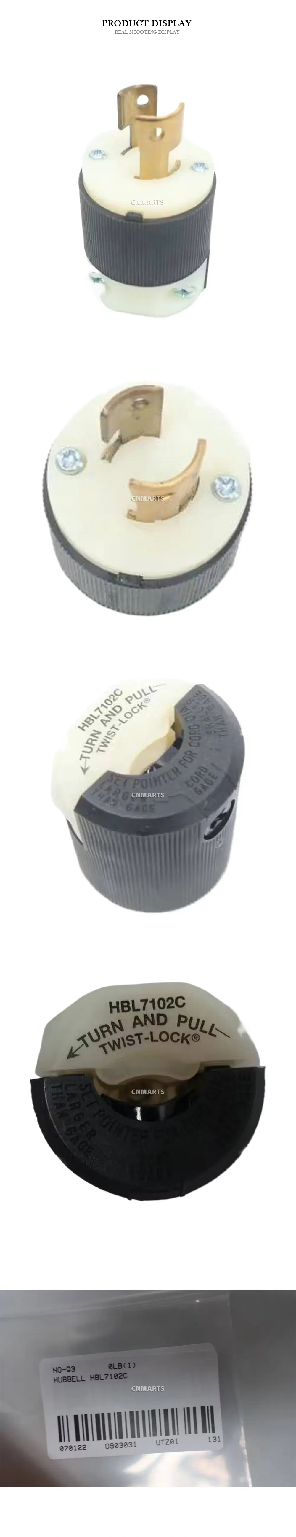 Hubbell HBL7102C Twist-Lock Plug Description