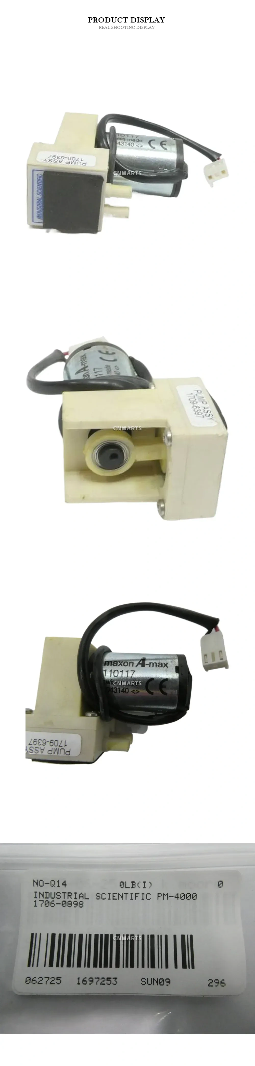Industrial Scientific 1706-0898 / 1709-6397 Pump Assembly Description