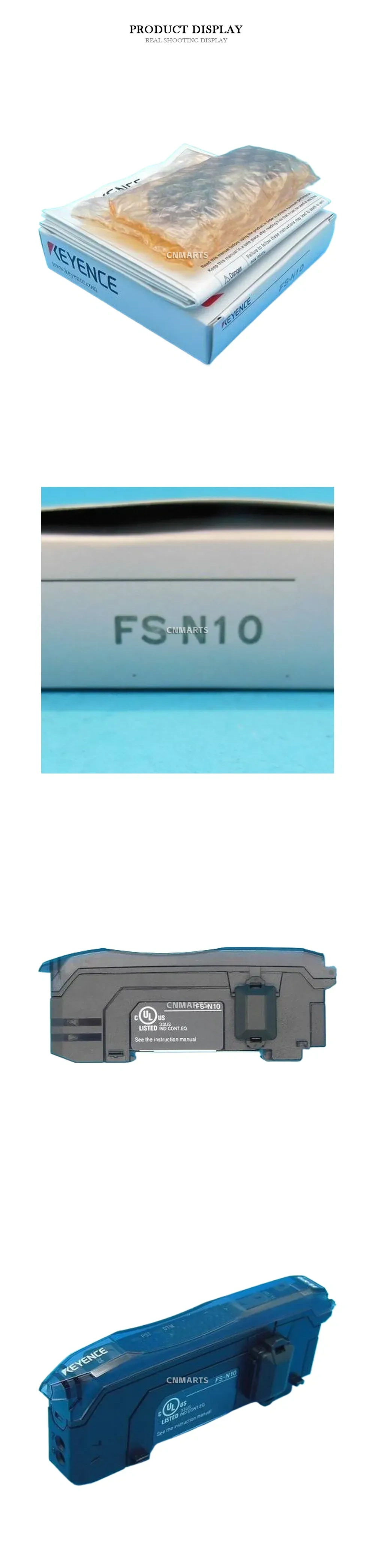 KEYENCE FS-N10 Digital Fiber Sensor Main Unit Description