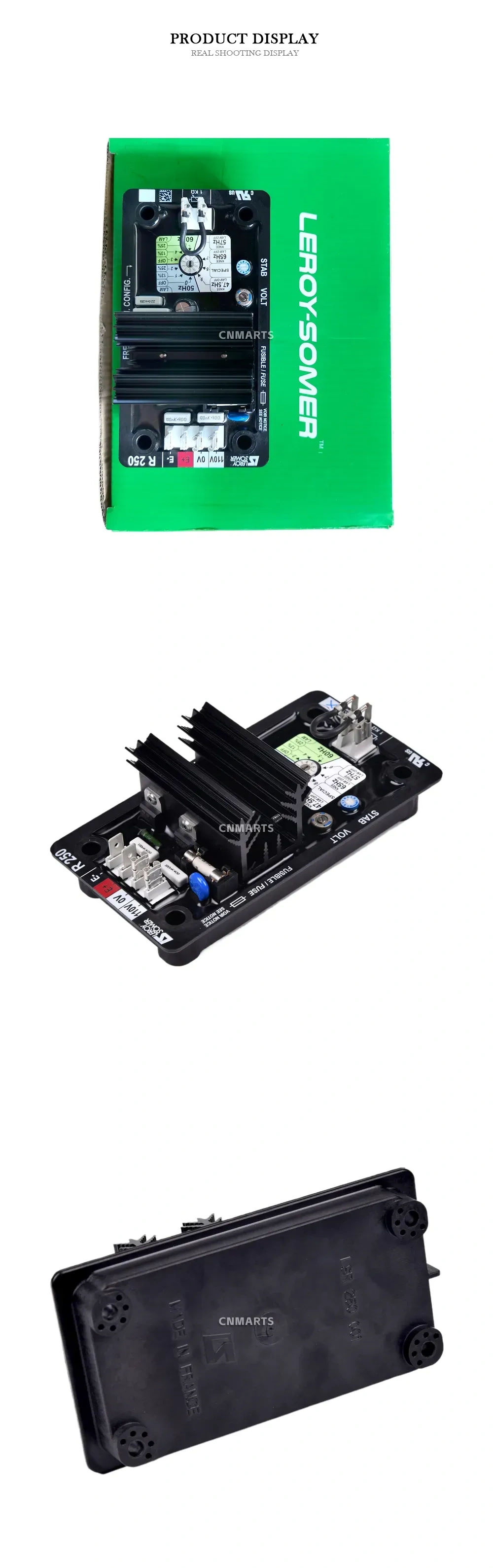 LEROY-SOMER R 250 Automatic Voltage Regulator (AVR) Description