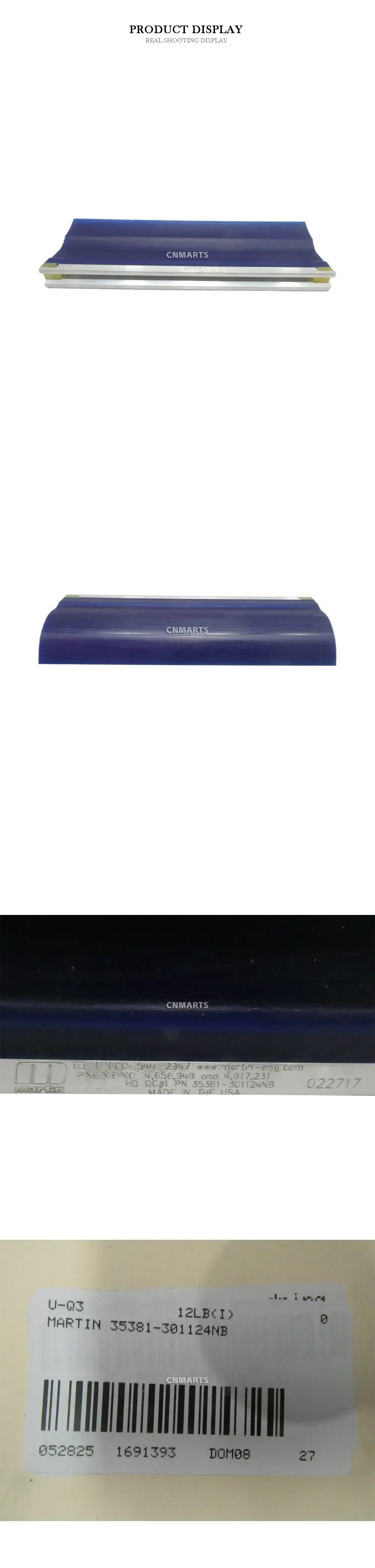 Martin Engineering 35381-301124NB Conveyor Belt Cleaner Blade Description