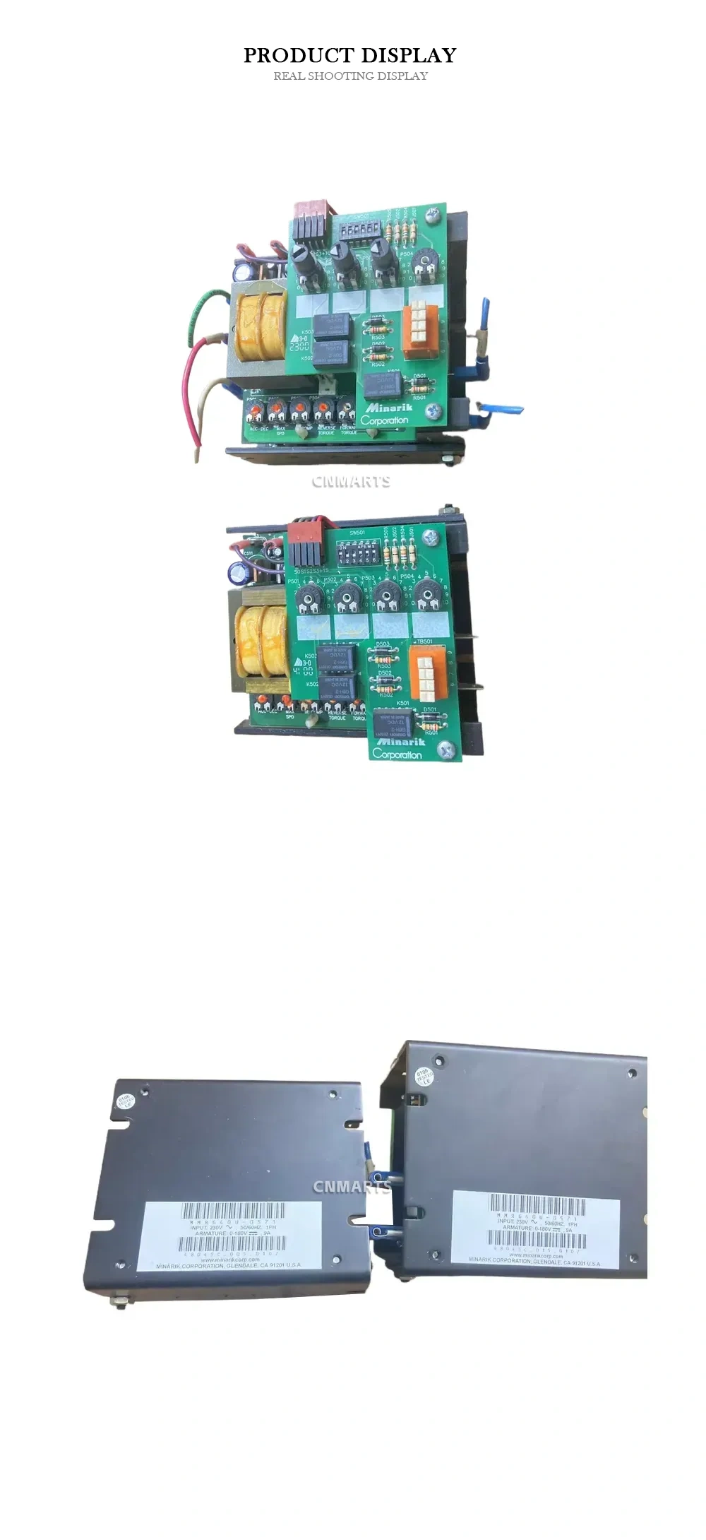Minarik MMRG40U-0571 DC Motor Speed Control (SCR DC Drive / Speed Controller) Description