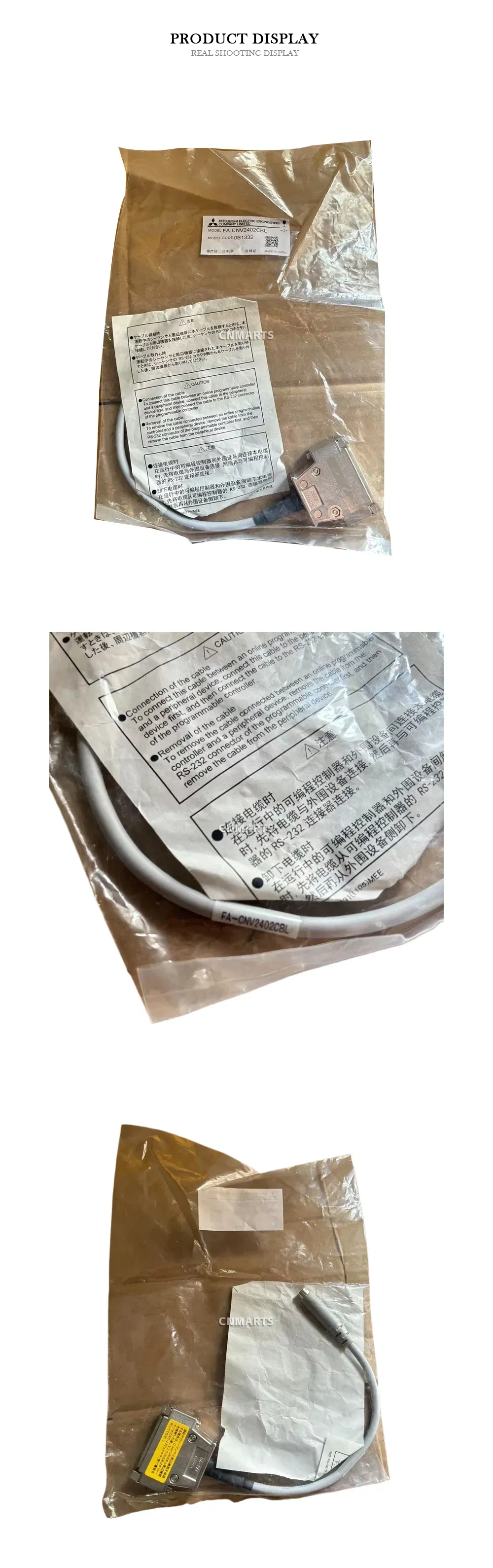 Mitsubishi FA-CNV2402CBL PLC Communication Cable (RS-232 Cable) Description