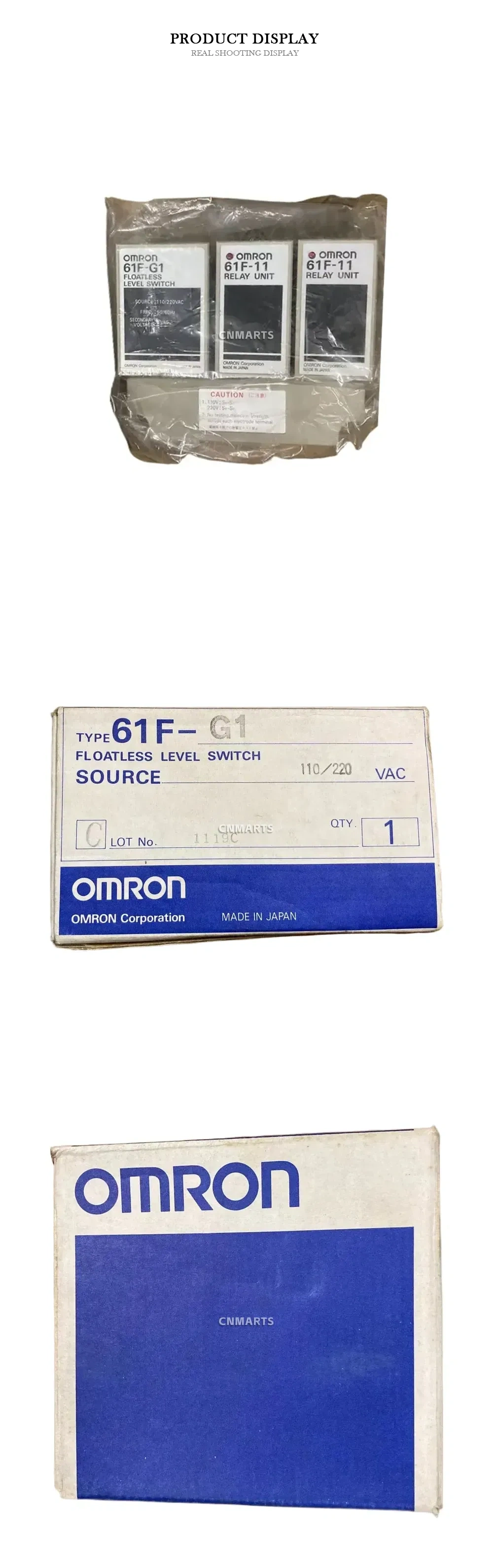 OMRON 61F-G1 / 61F-11 Floatless Level Switch (Level Controller) Description