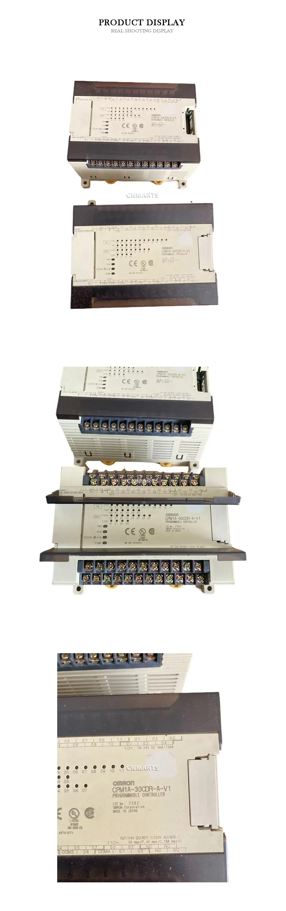 OMRON CPM1A-30CDR-A-V1 Programmable Logic Controller (PLC) Description