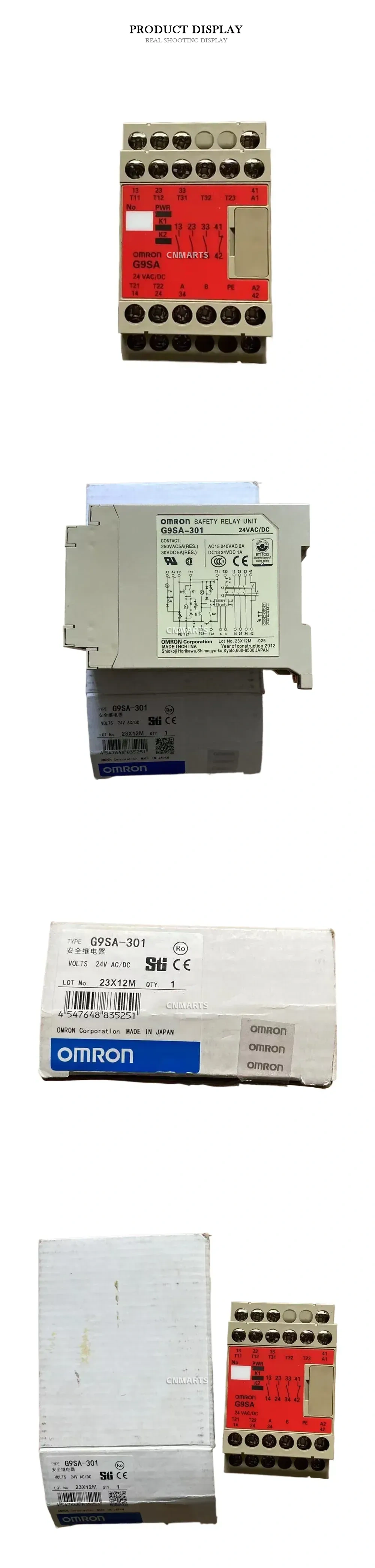 OMRON G9SA-301 Safety Relay Unit Description