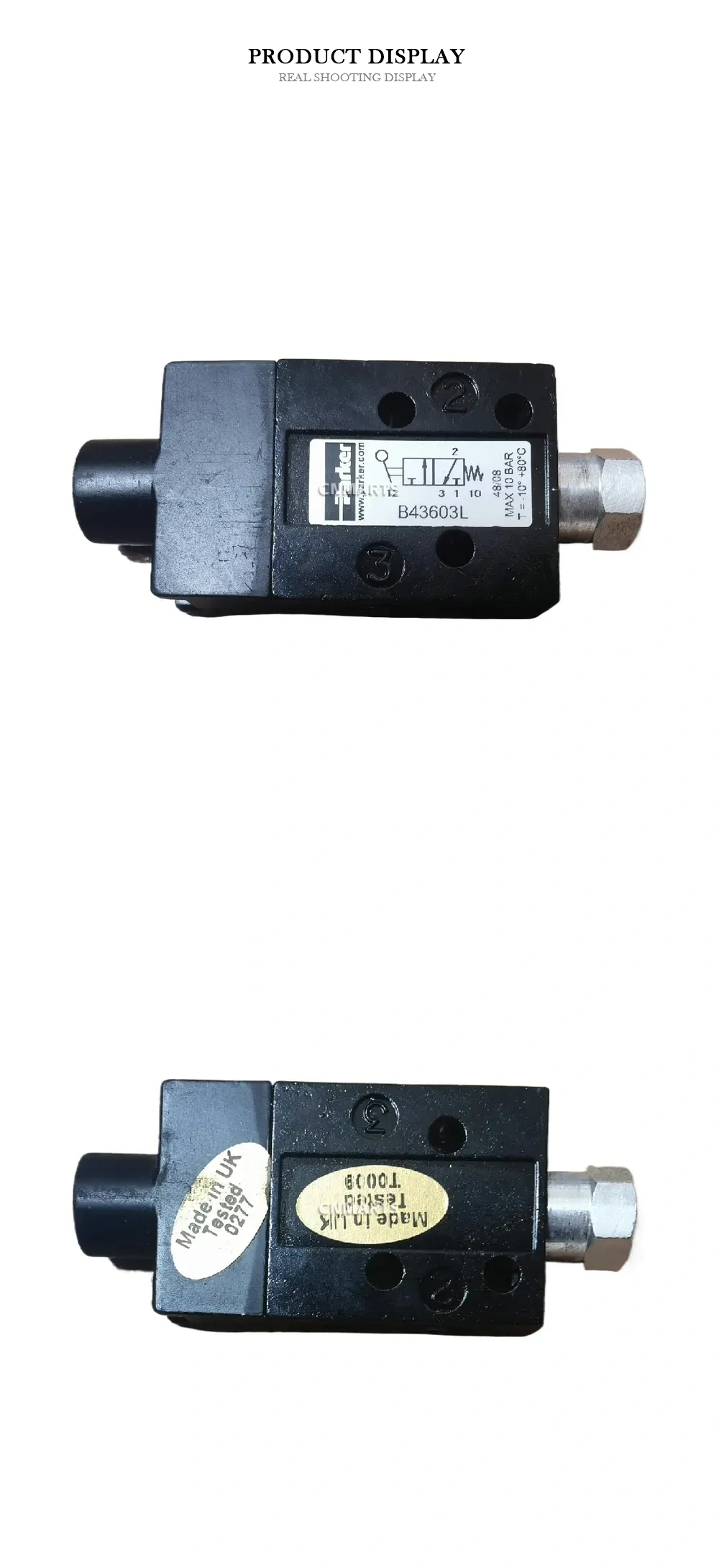 Parker B43603L Pneumatic Directional Control Valve Description