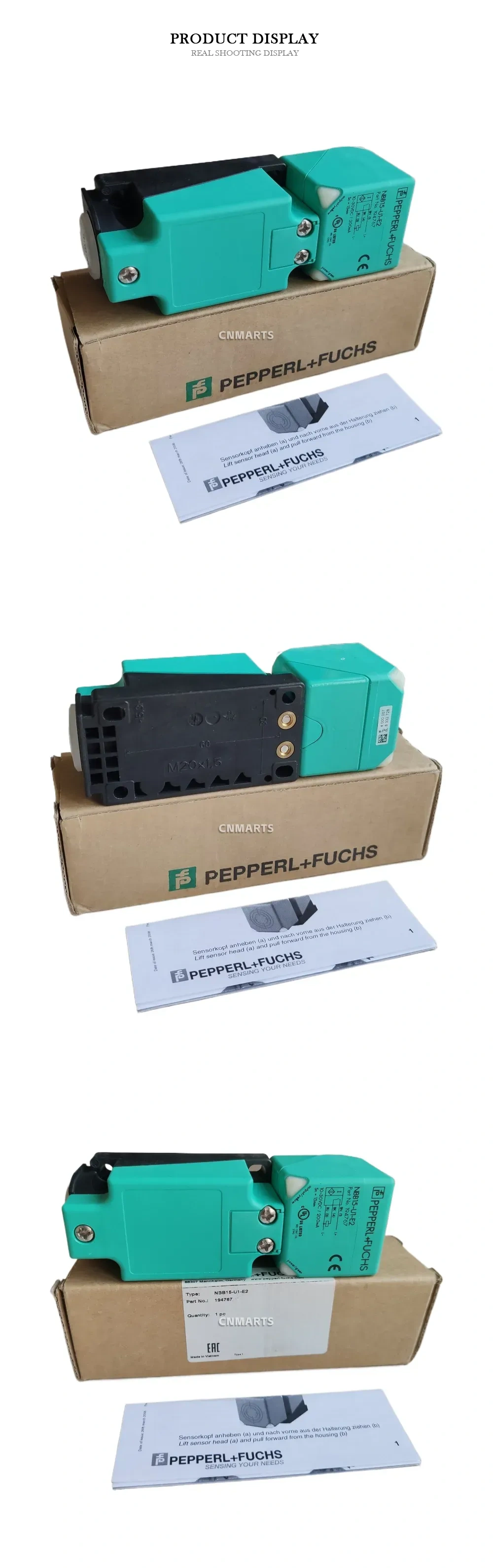 Pepperl+Fuchs NBB15-U1-E2 Inductive Proximity Sensor Description