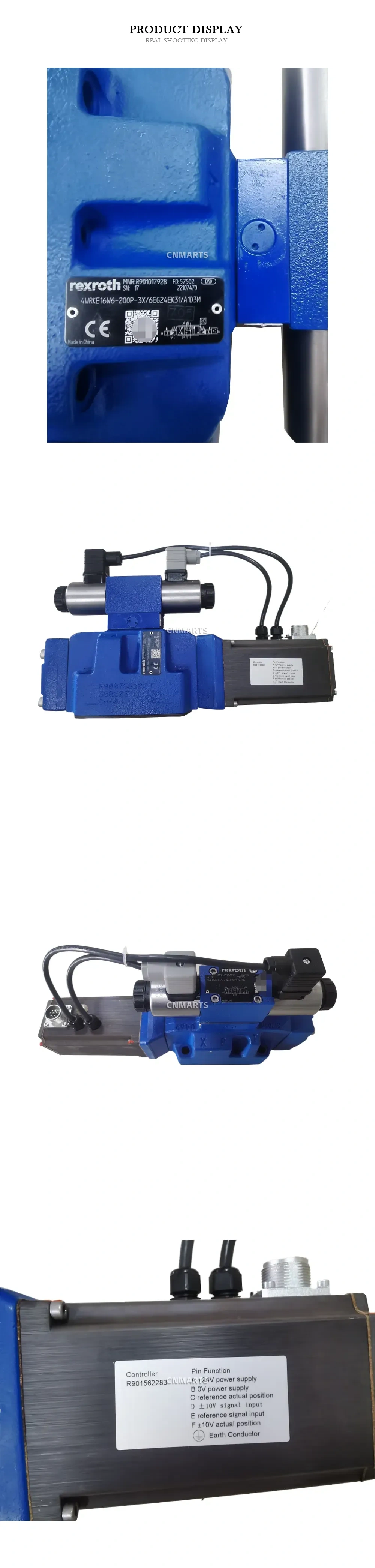 Rexroth 4WRKE16W6-200P-3X/6EG24EK31/A1D3M High Response Directional Control Valve with Electronics Description
