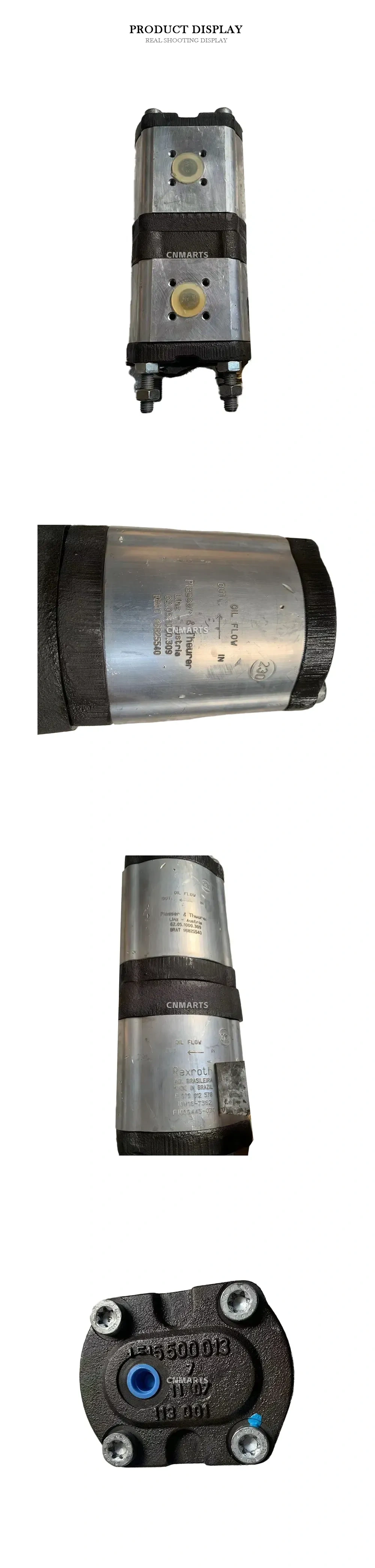 Rexroth 62.05.1000.309 Hydraulic Gear Pump / Motor Combination Description