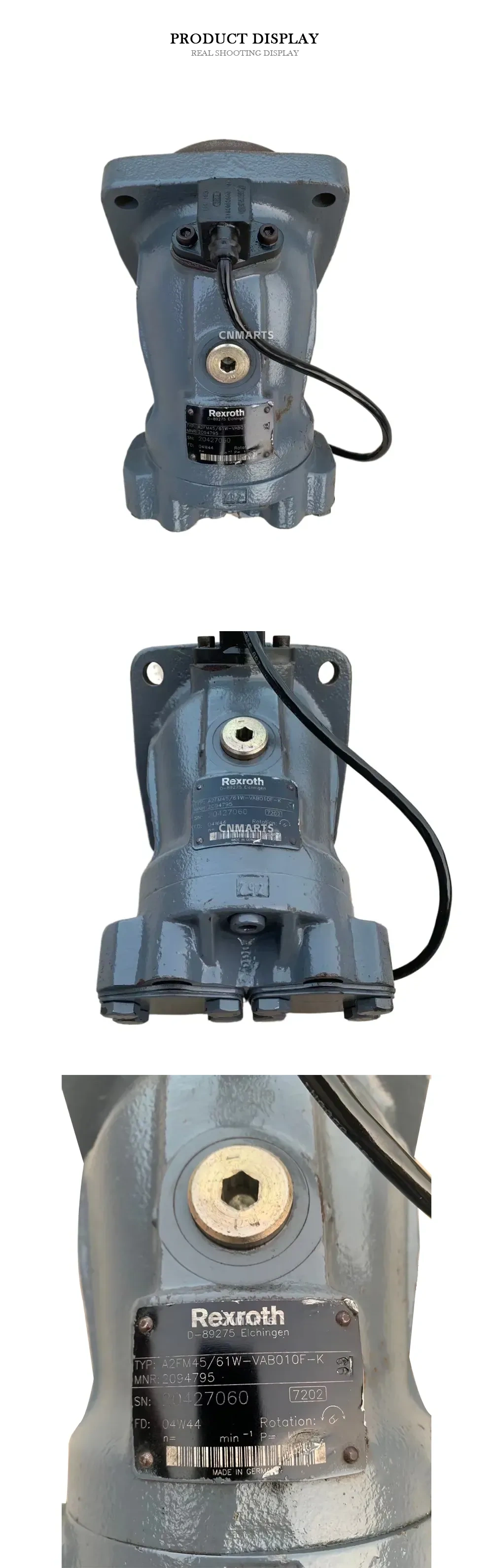 Rexroth A2FM45/61W-VAB010F-K Axial Piston Hydraulic Motor Description